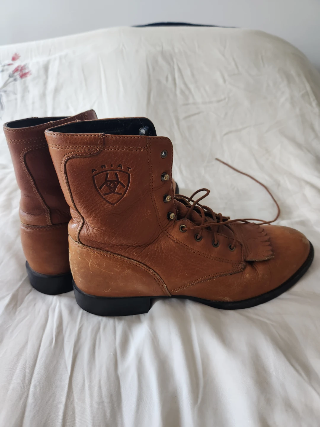 Ariat Brown Leather Lace-Up Work Boots - photo 4