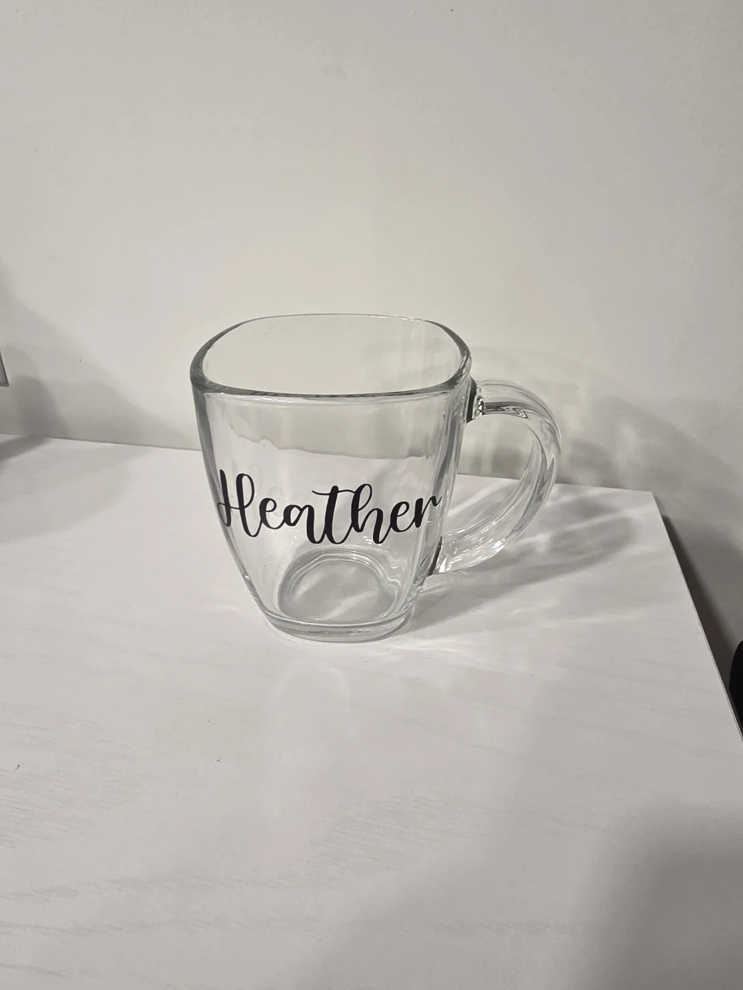 Glass Mug with Decal