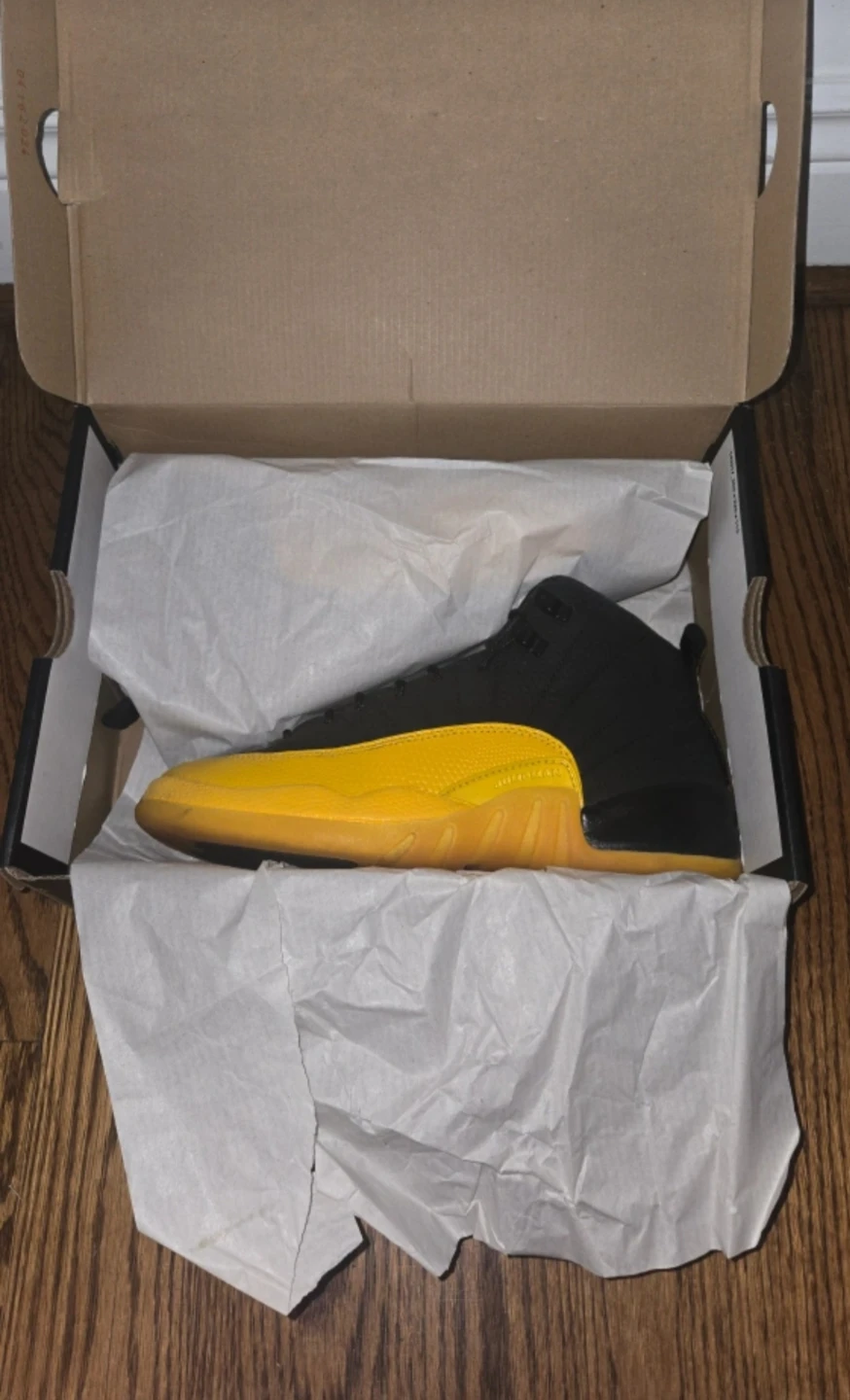Air Jordan 12 Retro Taxi Black Yellow - photo 2