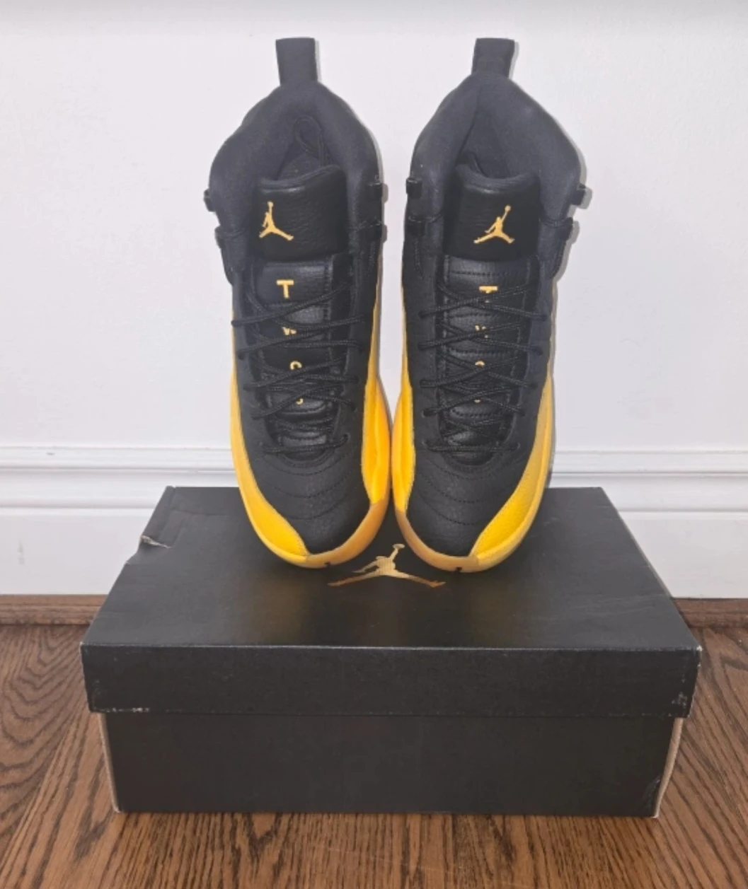 Air Jordan 12 Retro Taxi Black Yellow - photo 3