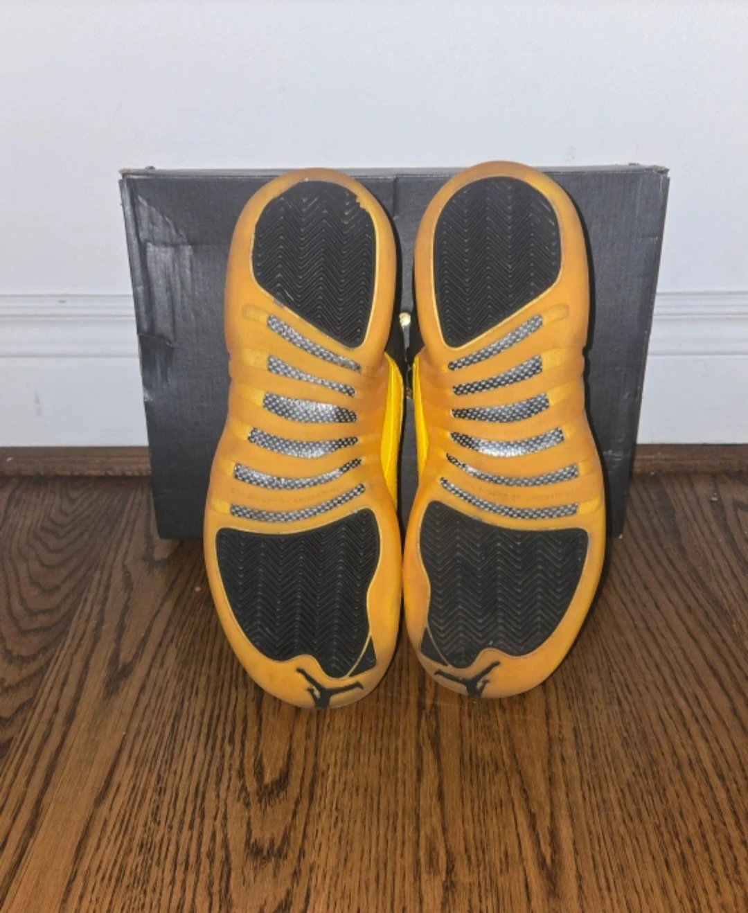 Air Jordan 12 Retro Taxi Black Yellow - photo 4
