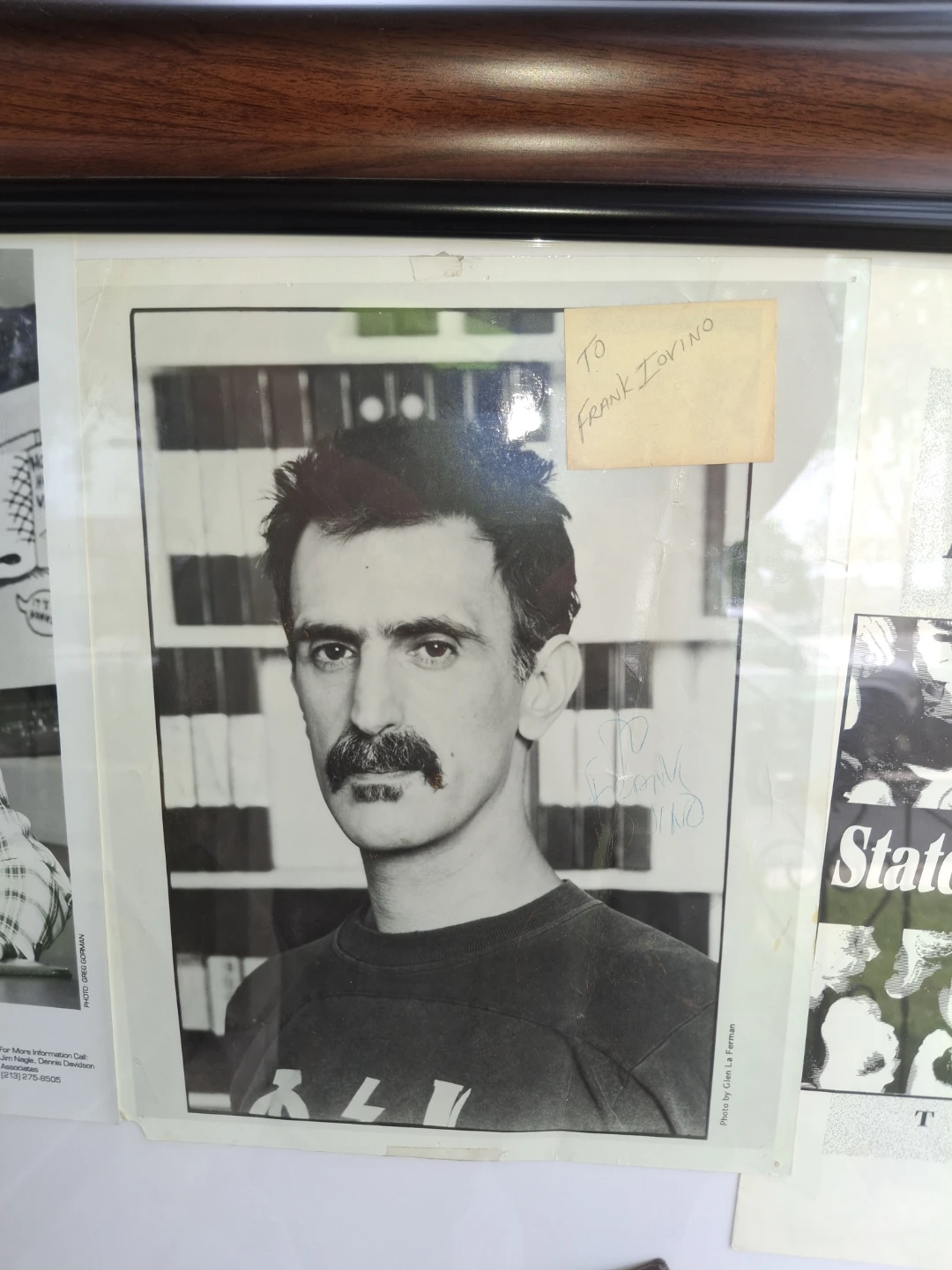 Framed Frank Zappa & Mr. Honker Memorabilia - photo 2