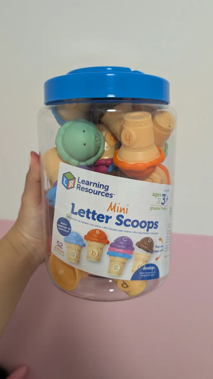 Learning Resources Mini Letter Scoops - 52 Pieces