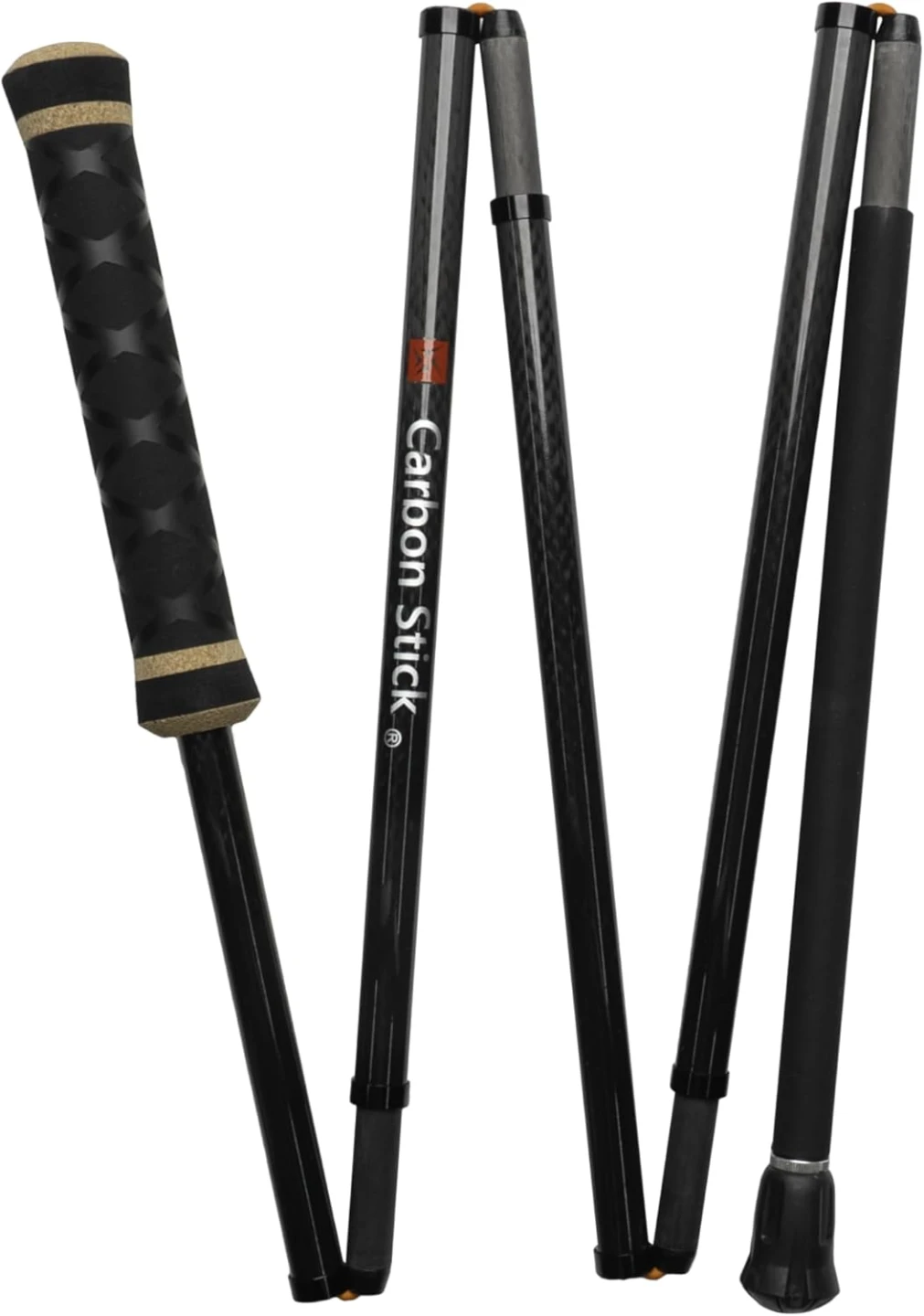 X Carbon Tech Carbon Fiber Wading Staff with Hybrid Cork Handle