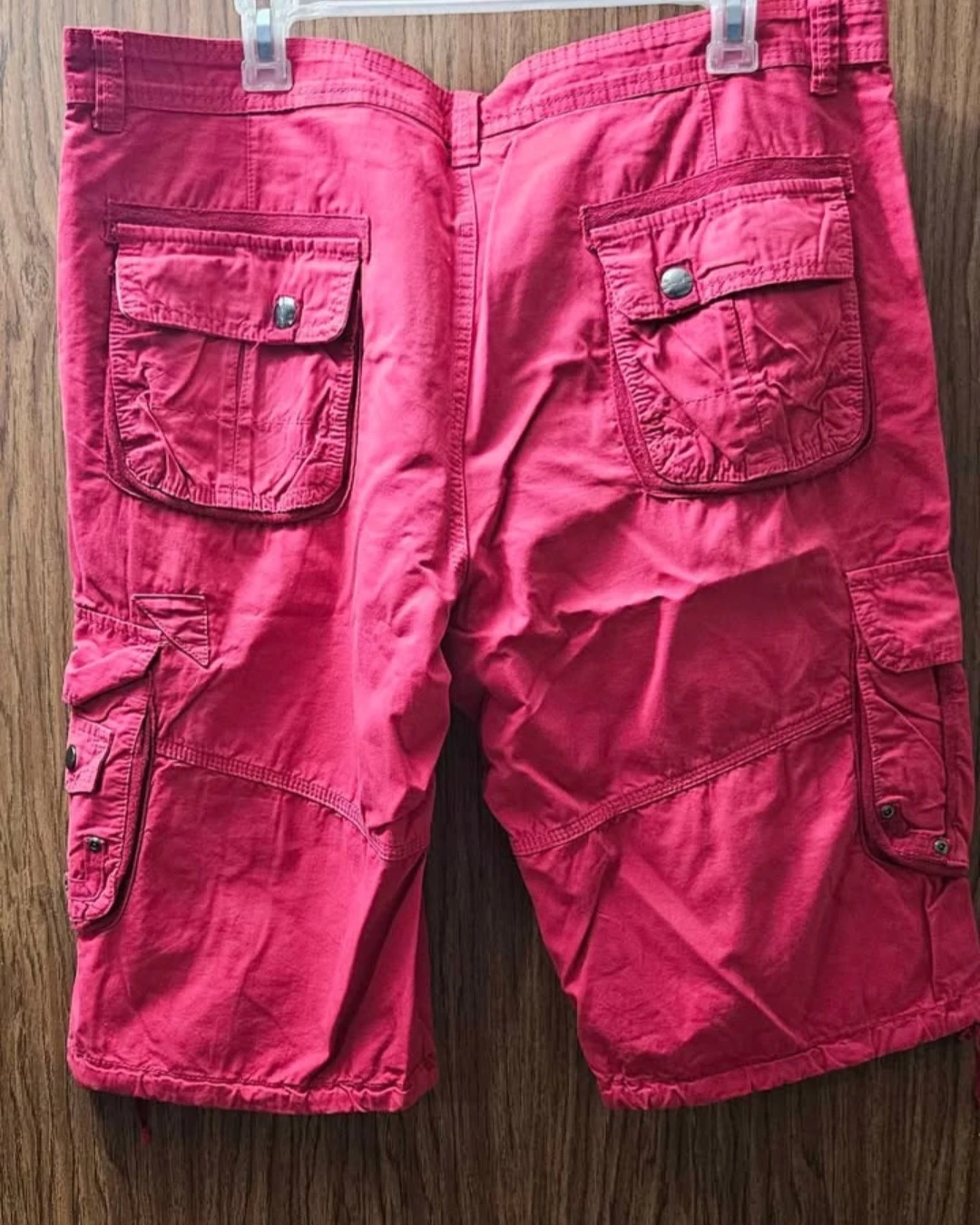 Mens Cargo Red Shorts - photo 2