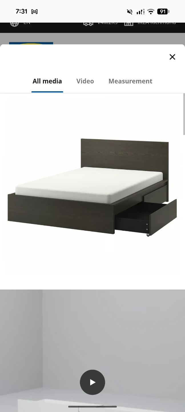 King size bed (smoke/pet free home!!!) - photo 3