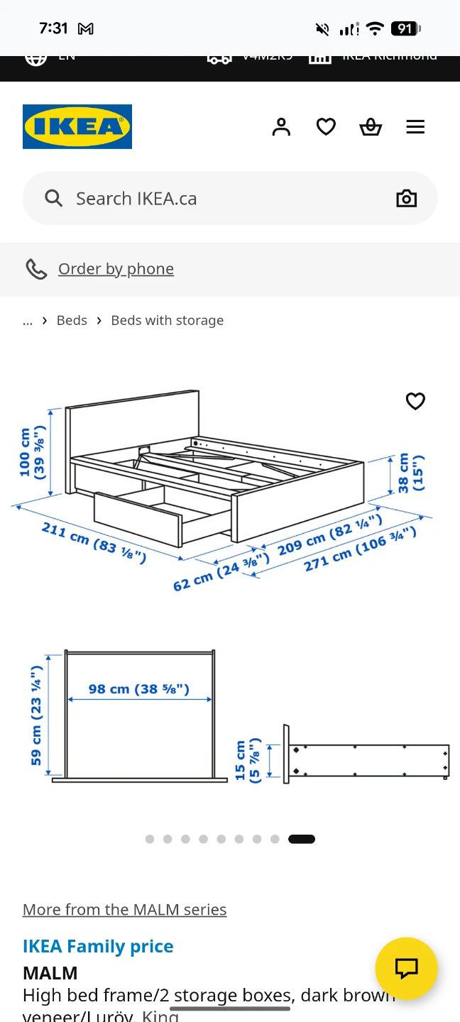 King size bed (smoke/pet free home!!!) - photo 4