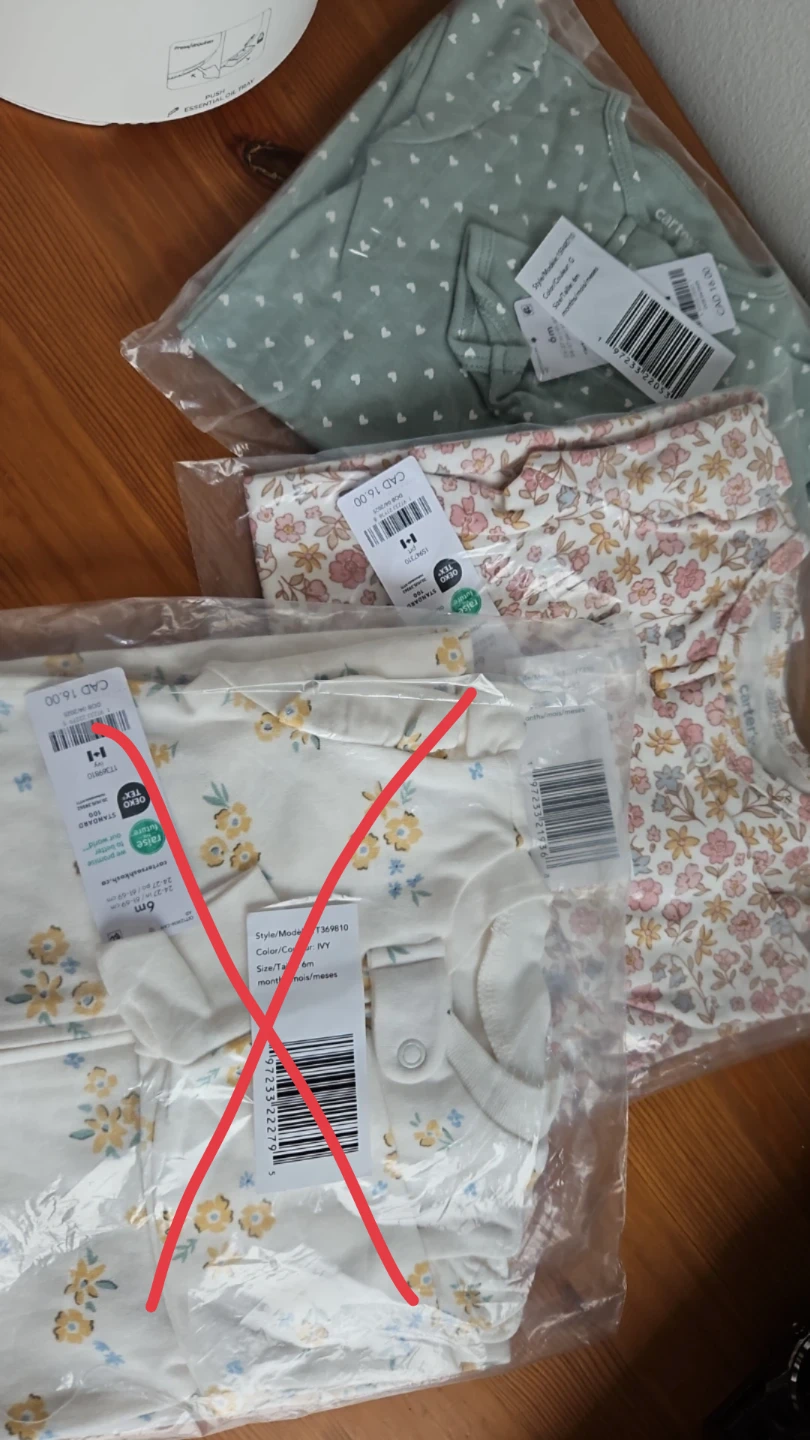 Carter's Baby Girl Clothes- 6 Months