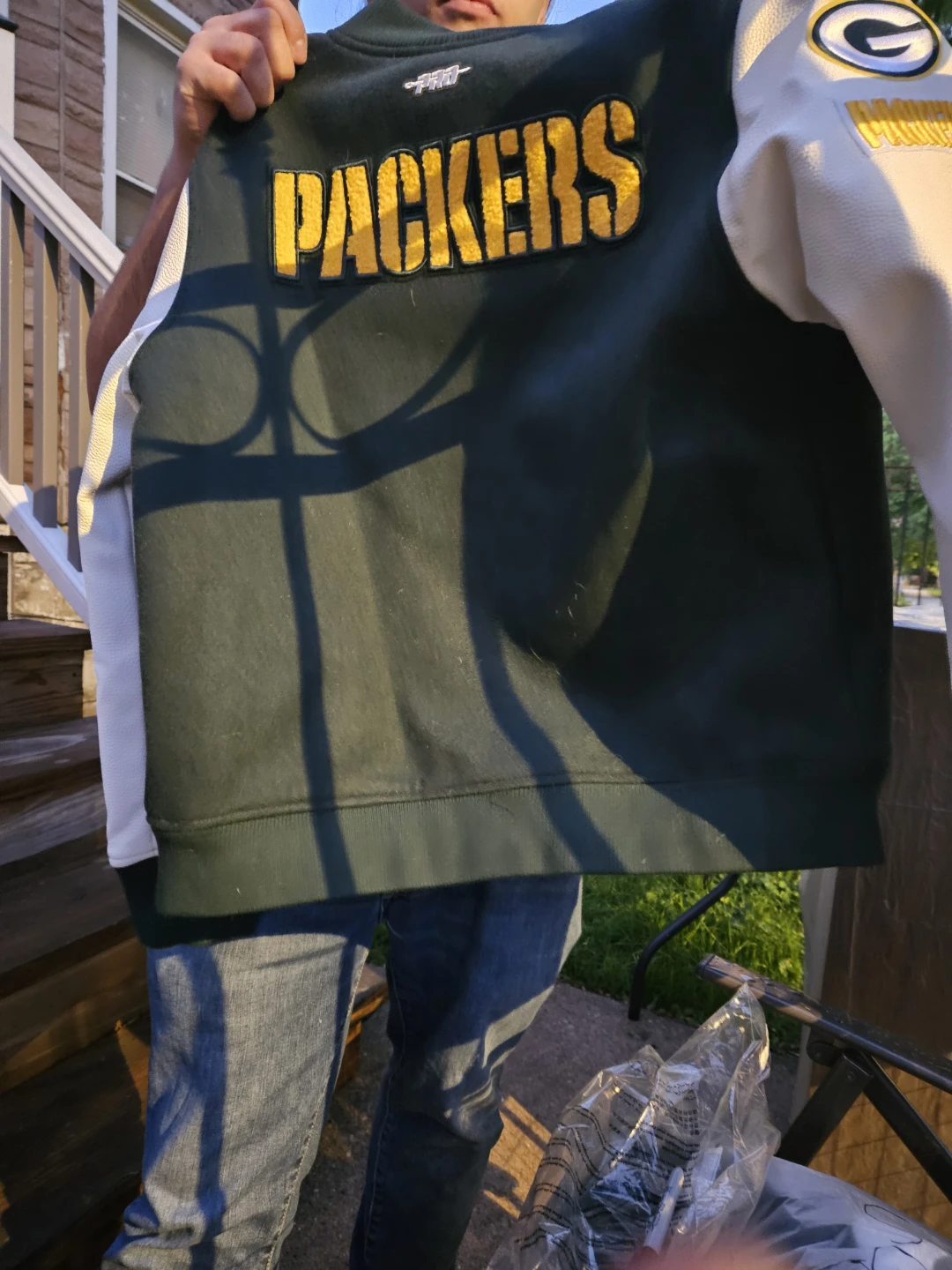 Green Bay Packers Pro Standard Varsity Jacket XL - photo 3