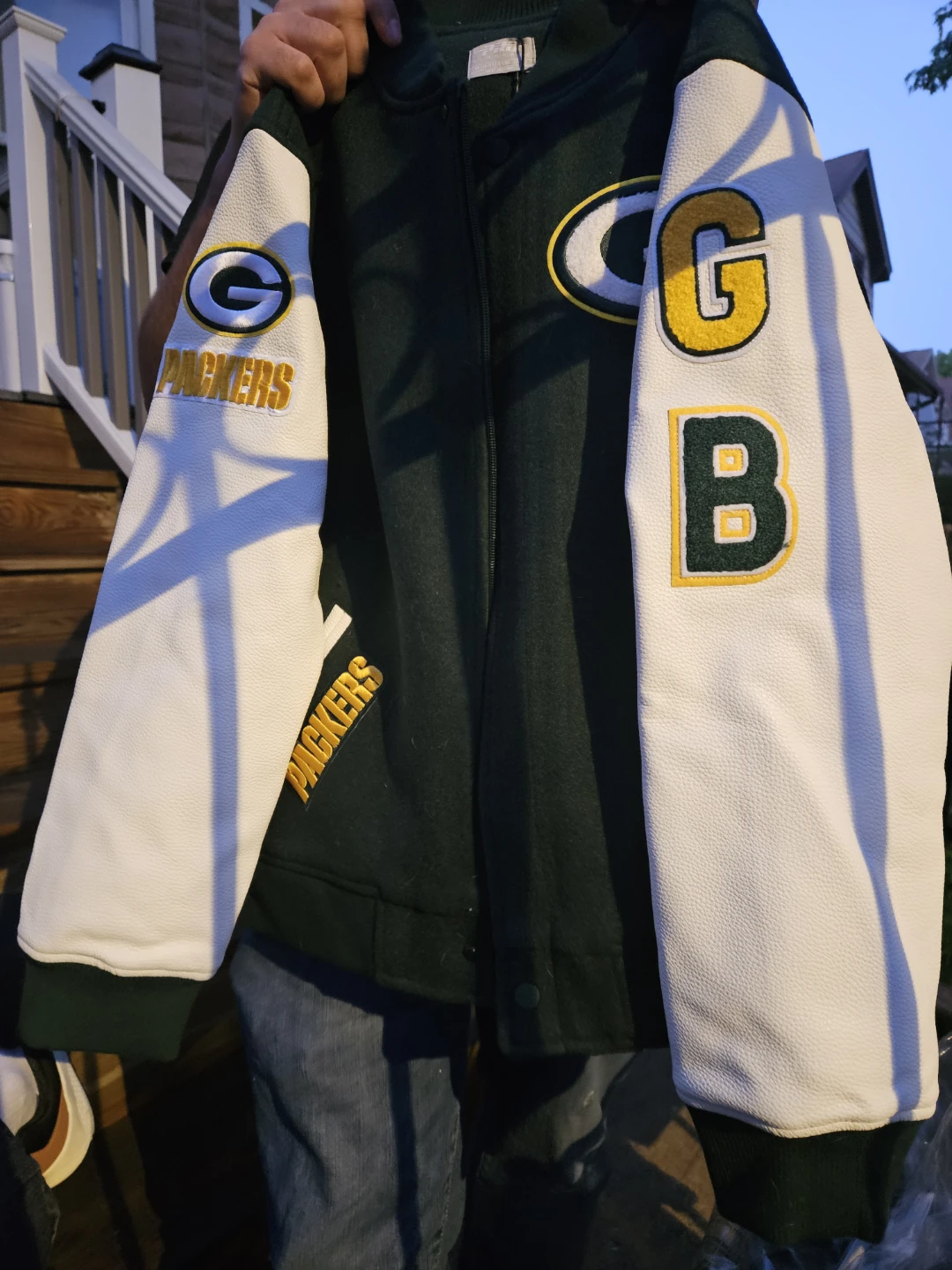 Green Bay Packers Pro Standard Varsity Jacket XL - photo 4