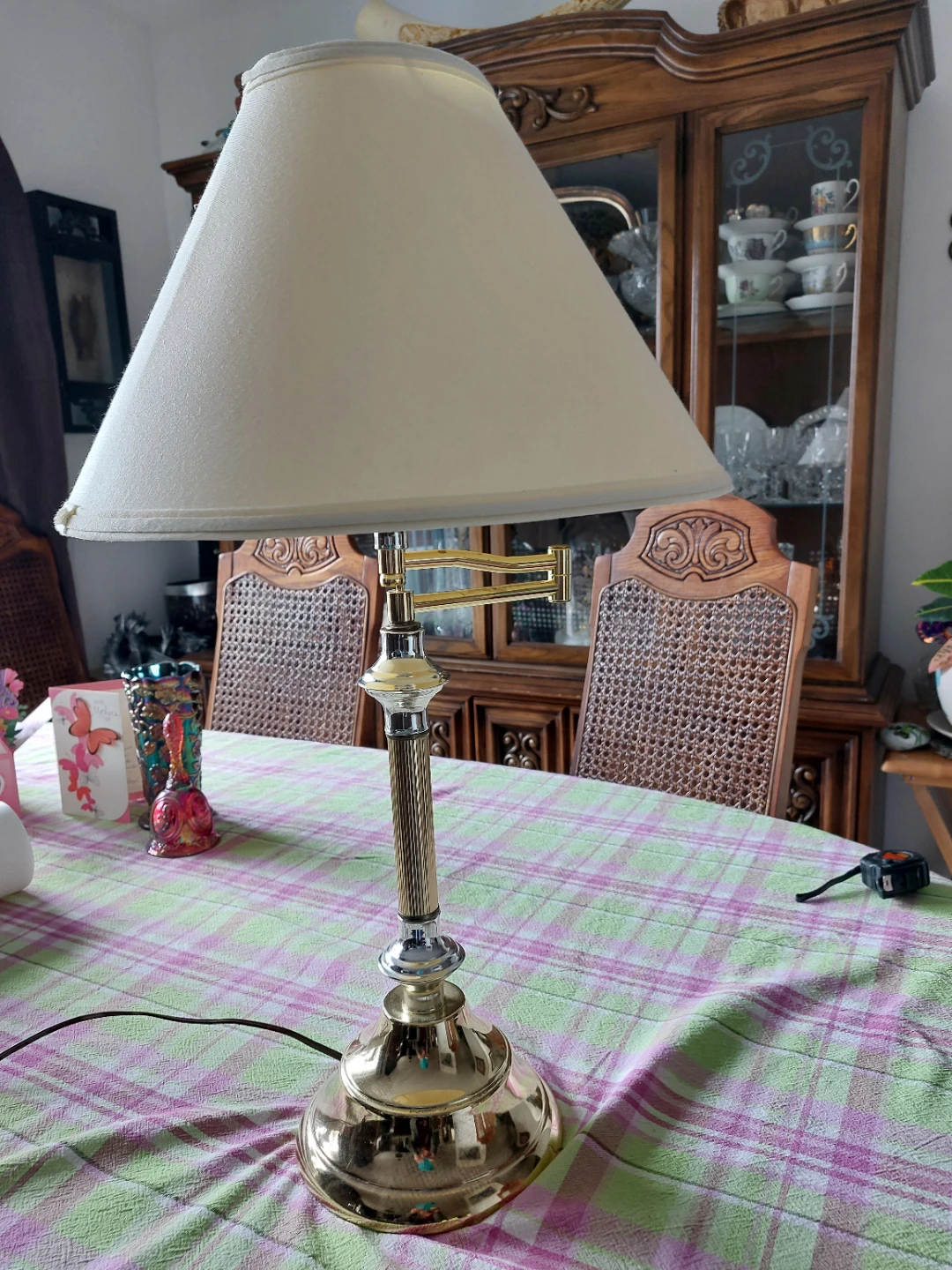 Adjustable Brass Table Lamp - photo 2