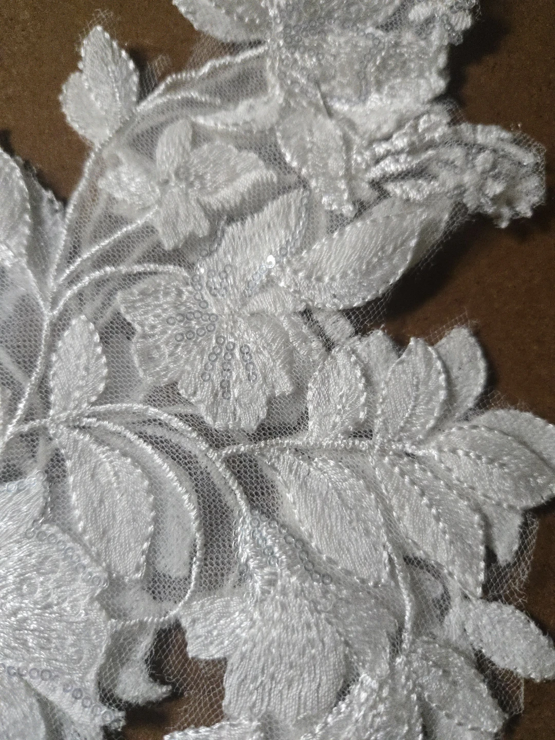 White Floral Lace Appliques  12 Pair - photo 4