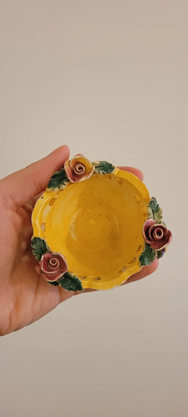 Decorative Ceramic Bowl with Roses - photo 3