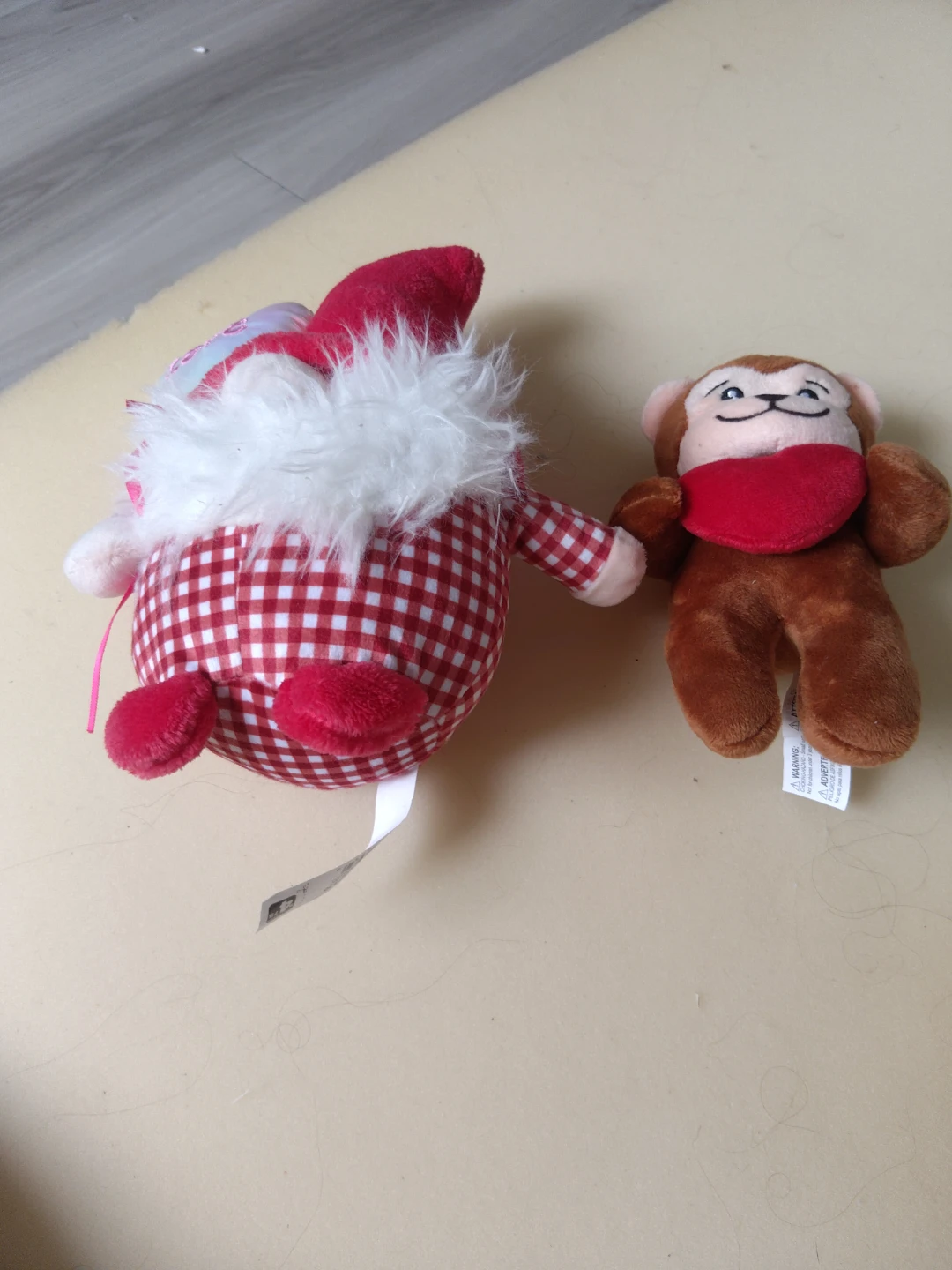 Plush Gnome and Monkey Toy Set