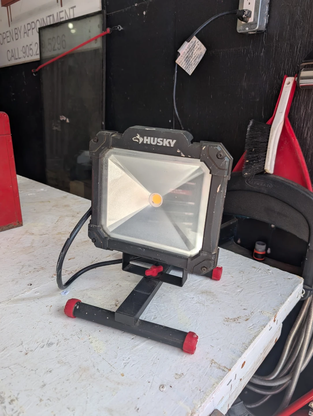 Husky LED Work Light with Power plug in