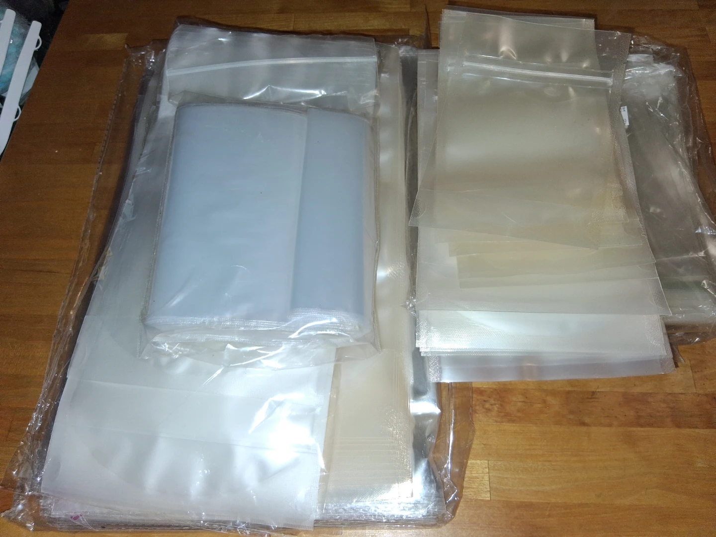 Self sealing food storage bags