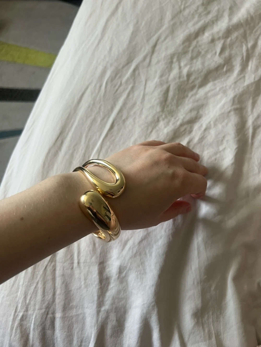 Gold Open Cuff Bracelet - photo 3
