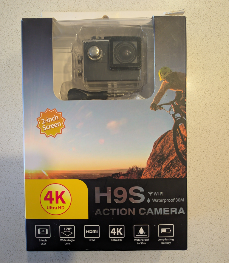 4K Action Camera with Accessories (barely used)