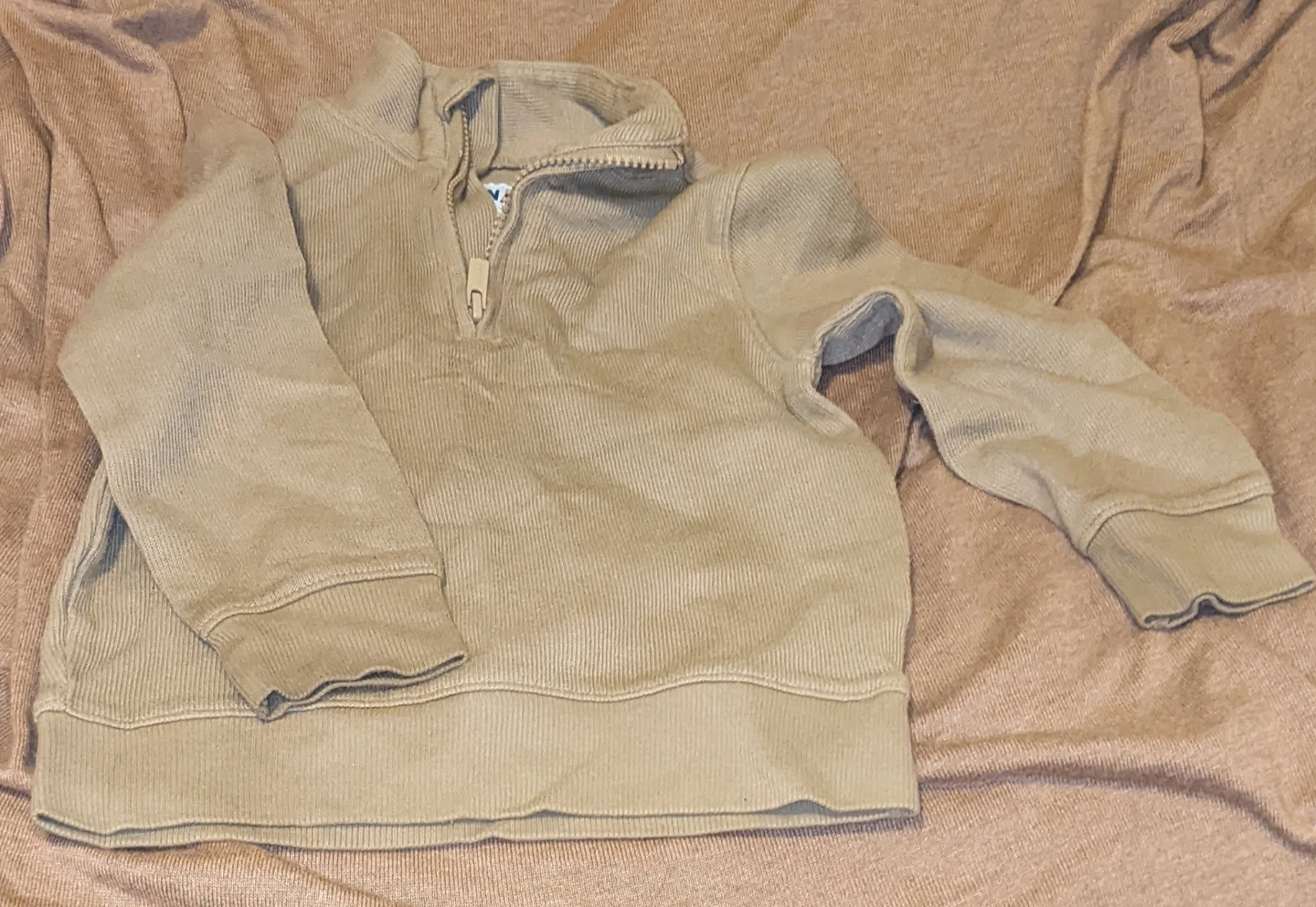 Old Navy Tan 1/4 Zip Pullover Sweatshirt Size 3T