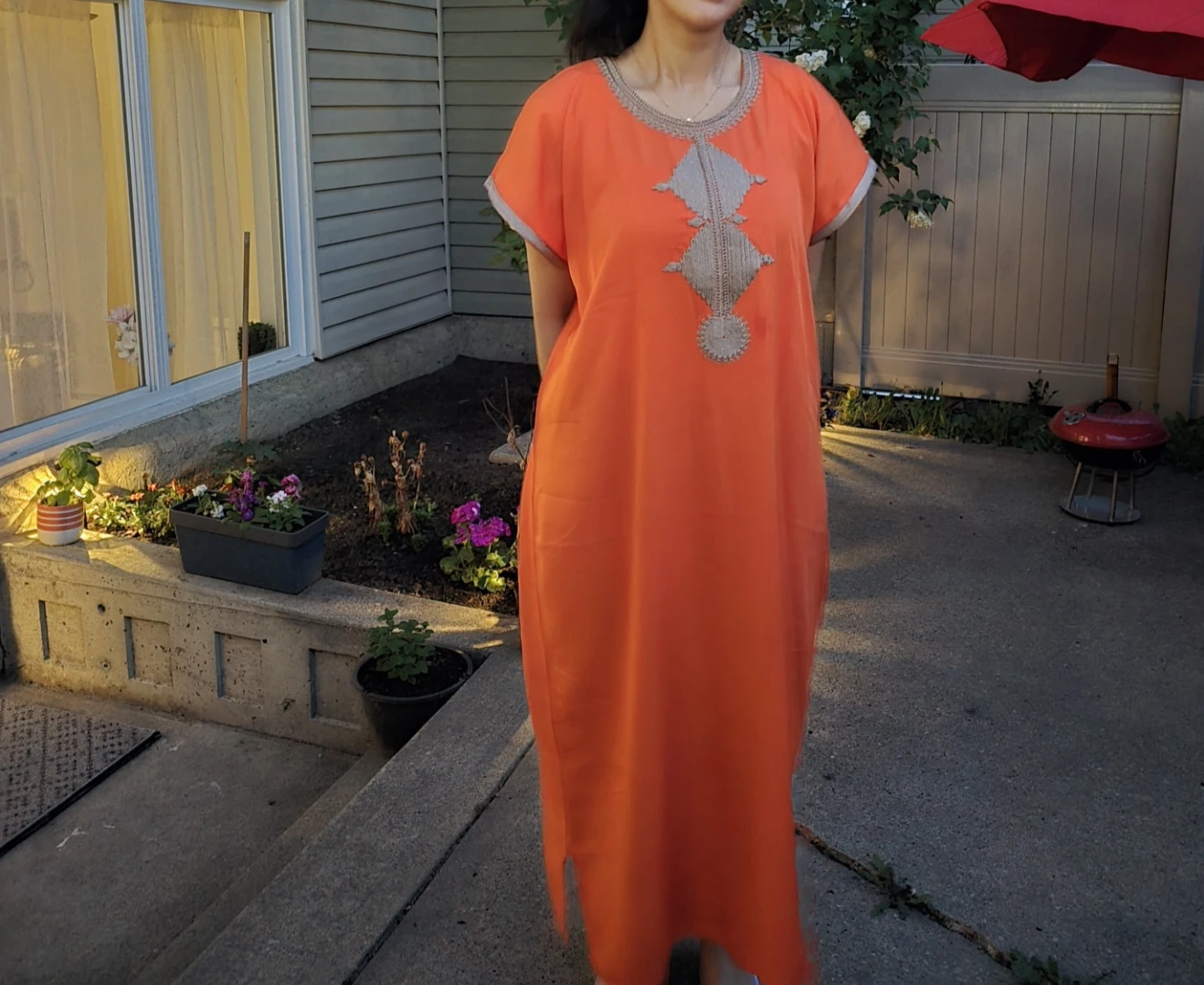 Embroidered Kaftan-Gandoura Tops - Various Colours - photo 4