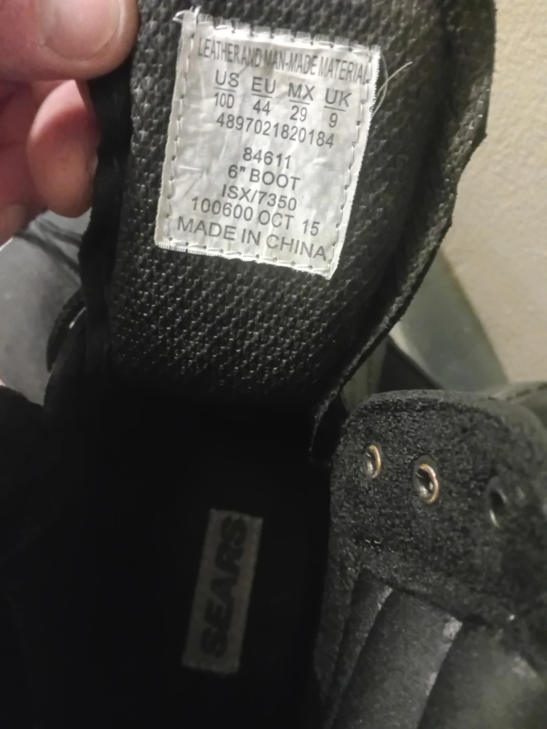 Sears 6" Black Work Boots - Size 10 - photo 3