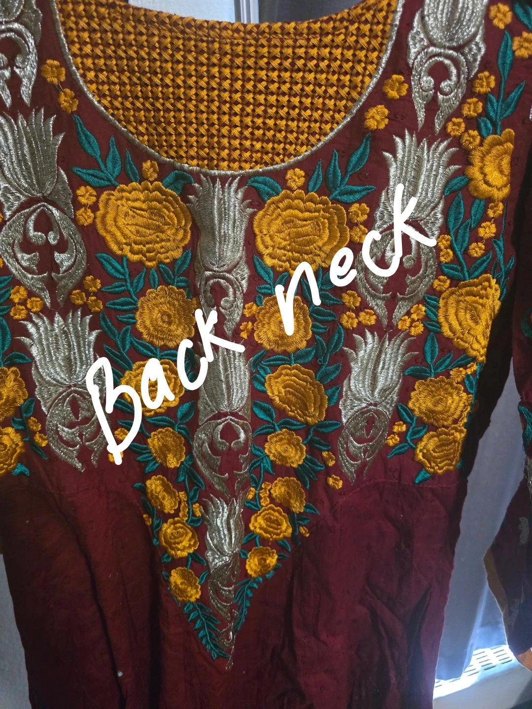 Maroon Embroidered anarkali Kurti. - photo 4