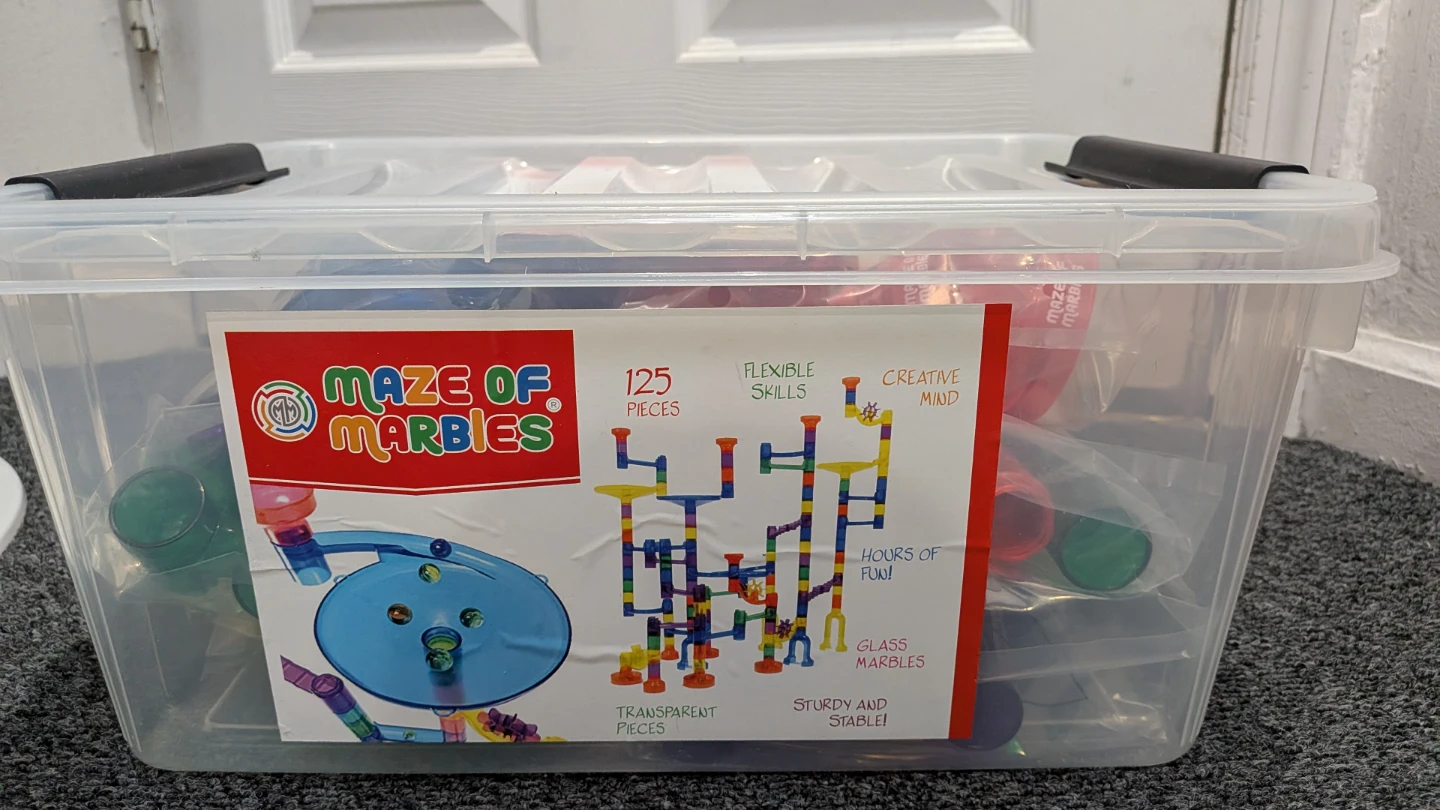 Maze of Marbles 125 Piece Marble Run Set