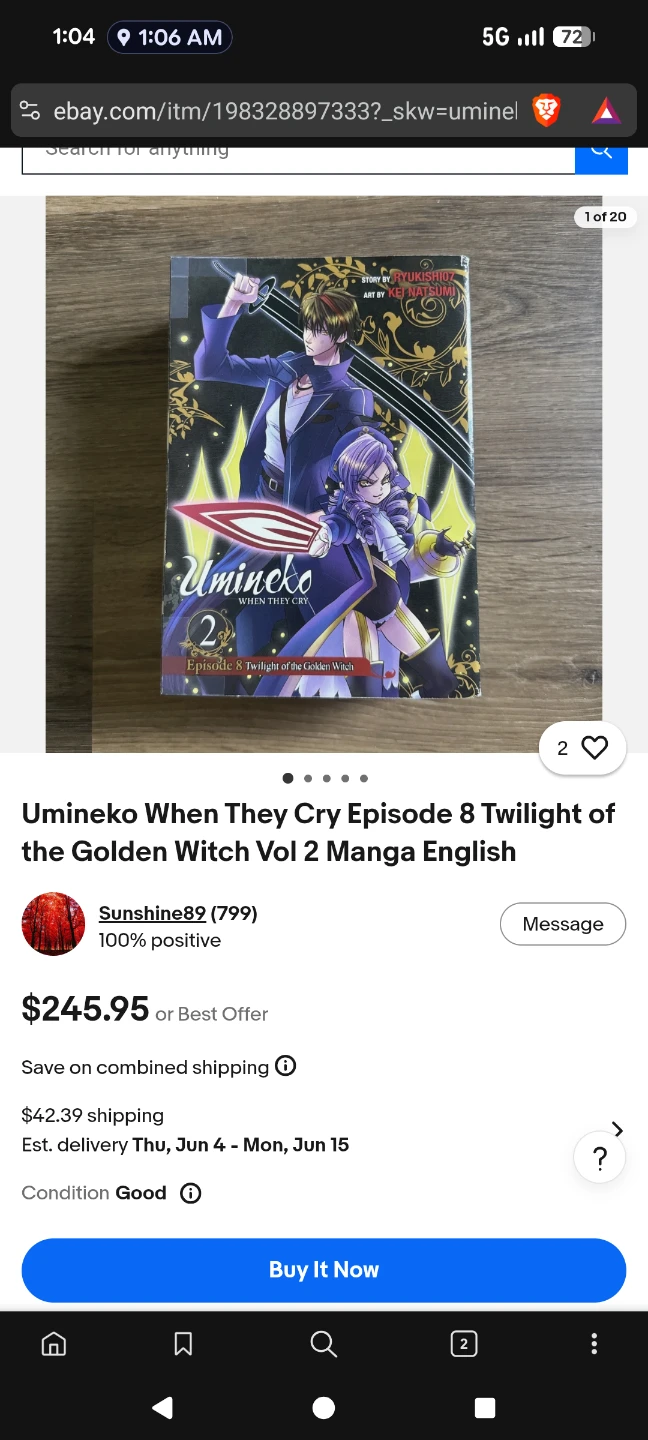 Umineko no naku koro ni Episode 8 Manga - photo 2