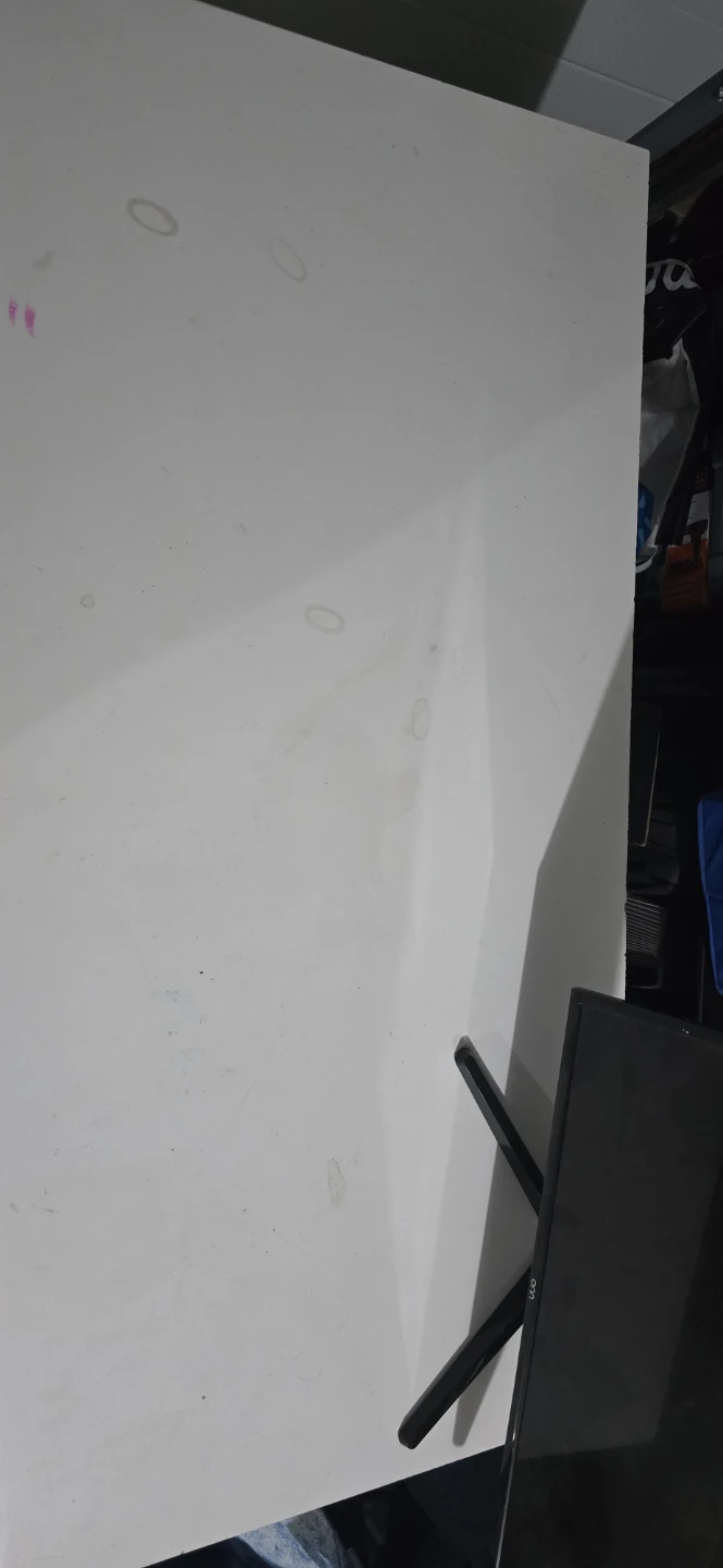 White 4 drawer Desk