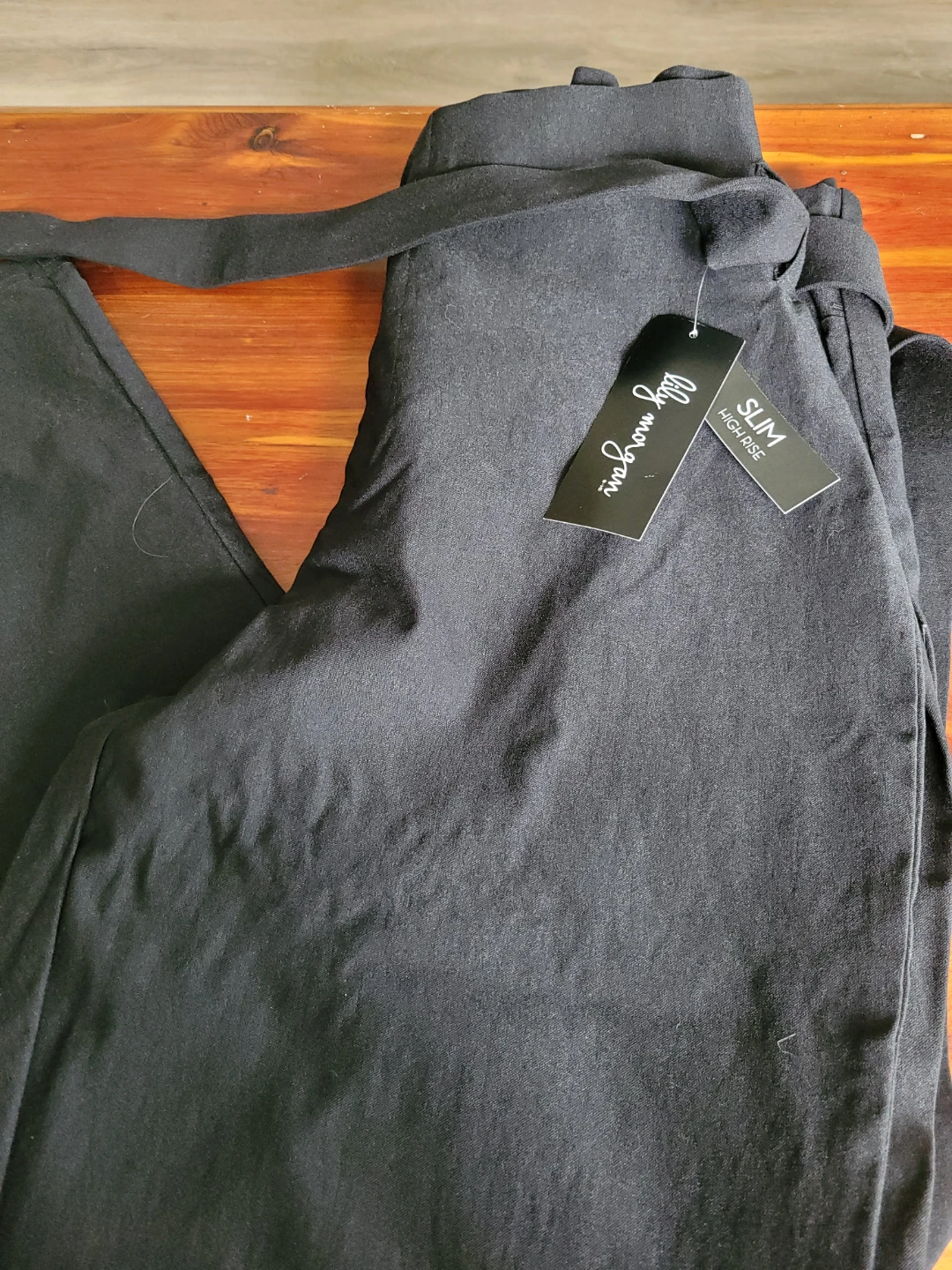 Lily Morgan Black Slim High Rise Pants