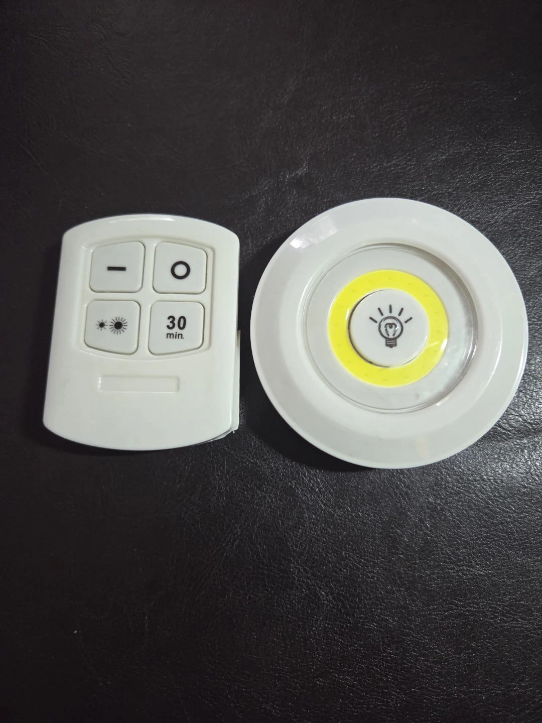 Wireless LED Puck Light with Remote Control Batteries Included