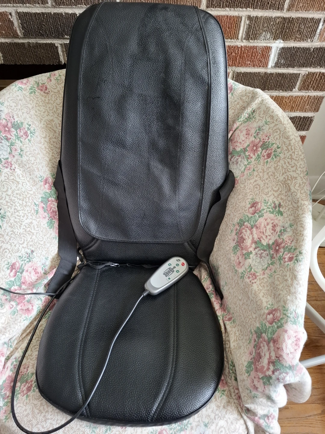Black Shiatsu Massage Cushion