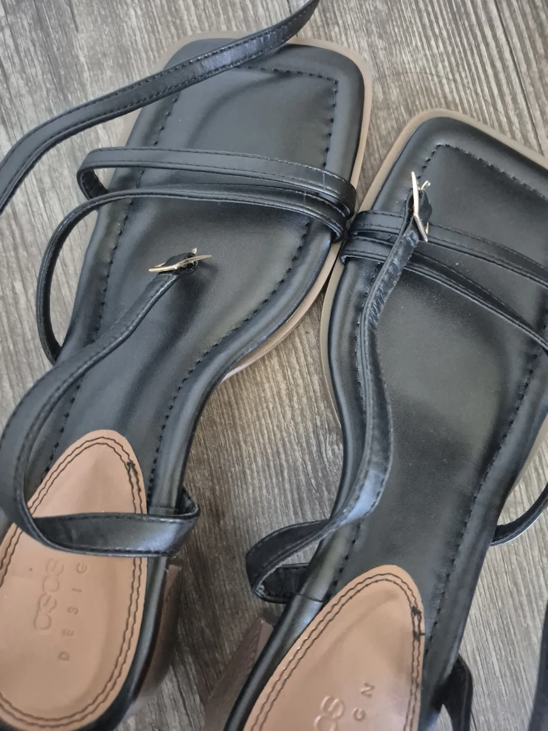 ASOS DESIGN Black Strappy Block Heel Sandals - photo 4