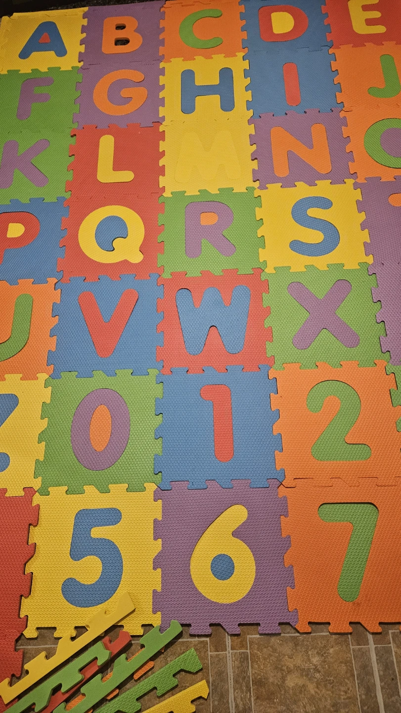 Alphabet and Number Foam Play Mat Tiles