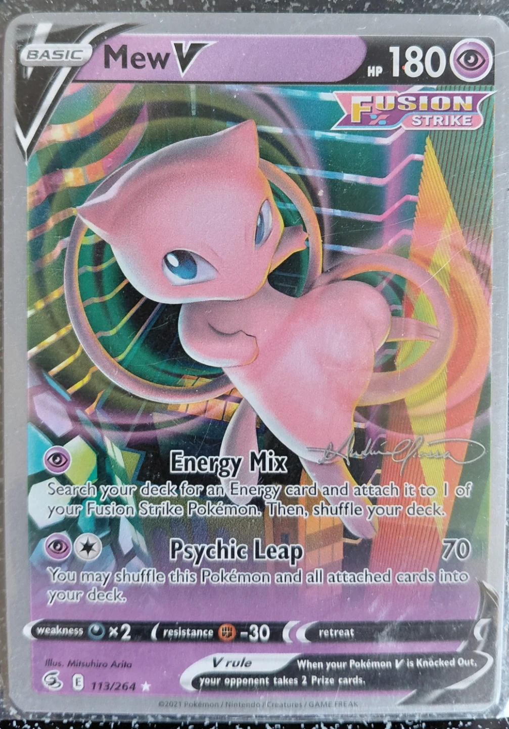 Pokemon TCG Fusion Strike Mew VMAX & Mew V Cards