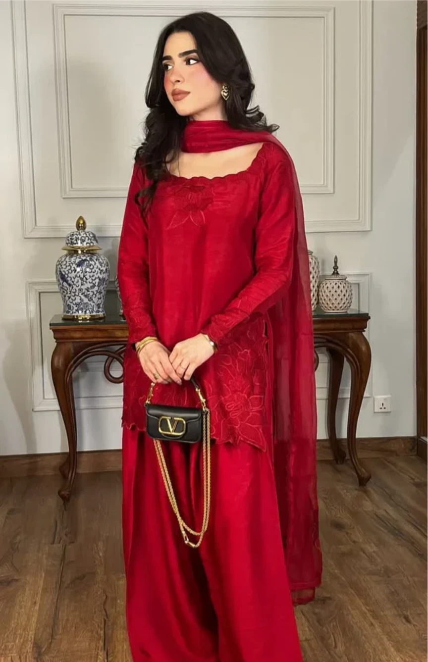 Zauq - 3pc Embroidered Dress - photo 2