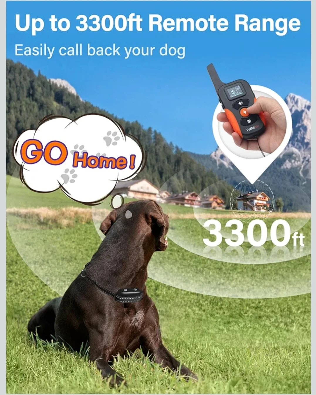 PaiPaitek Dog Training Collar 3300ft Remote Range - photo 3