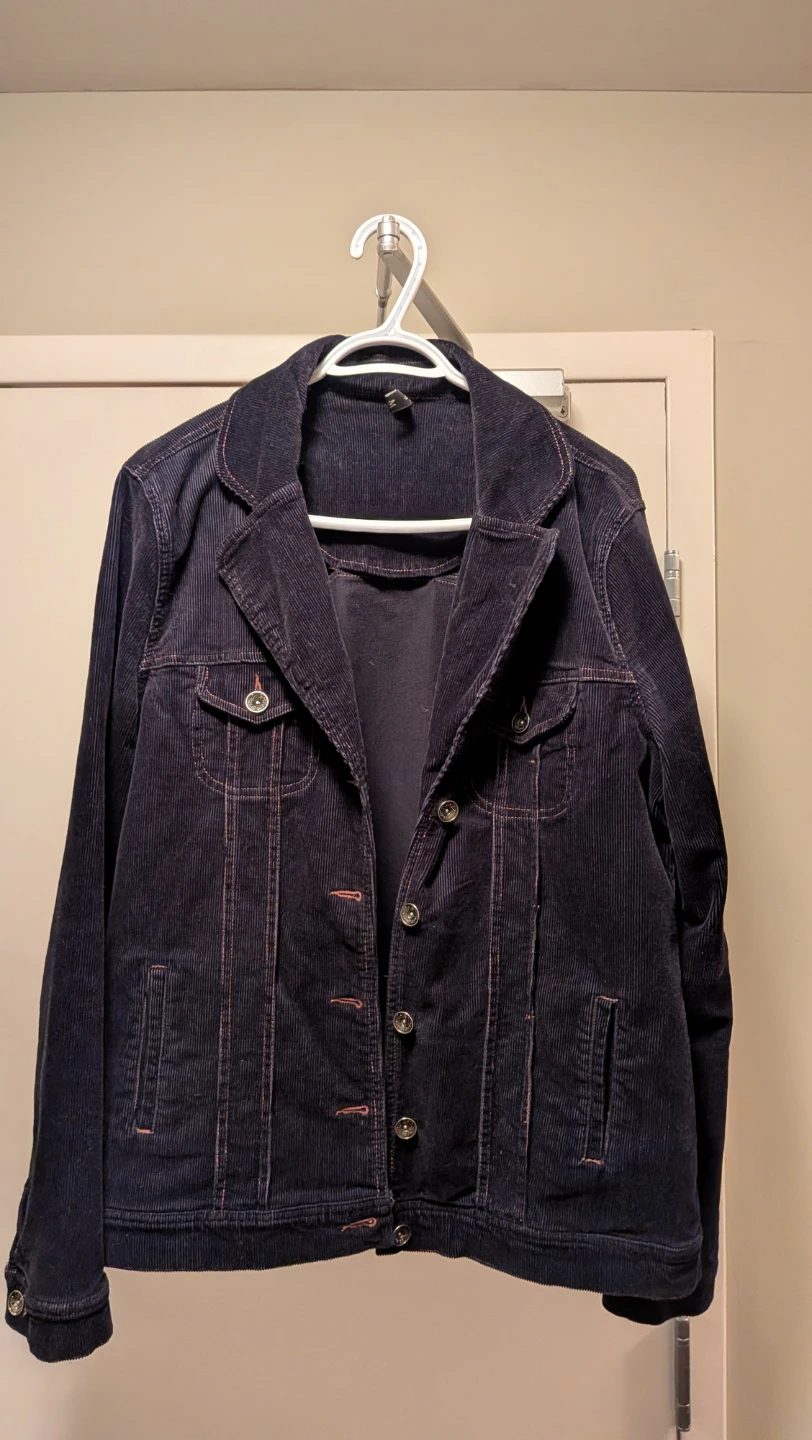 Corduroy Jackets, 1 Black, 1 Navy sz Large 14/16 - photo 2
