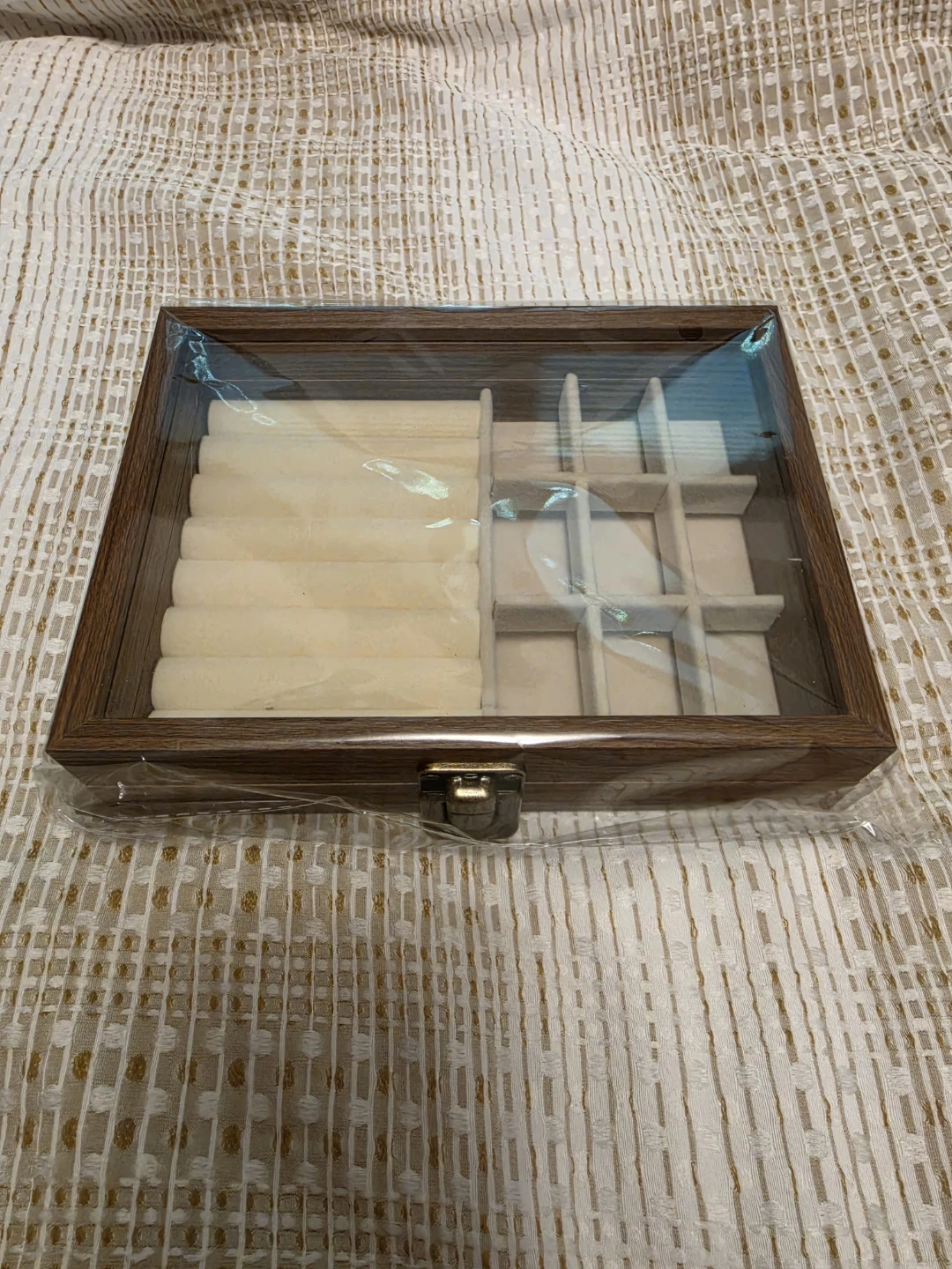 Wooden Jewelry Box with Clear Lid - photo 2