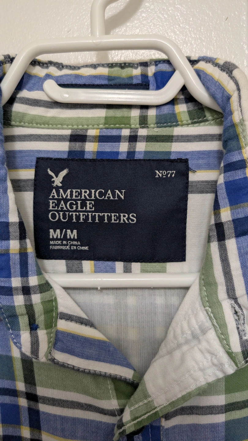 American Eagle Outfitters Plaid Button-Up Shirt - M/M - photo 2