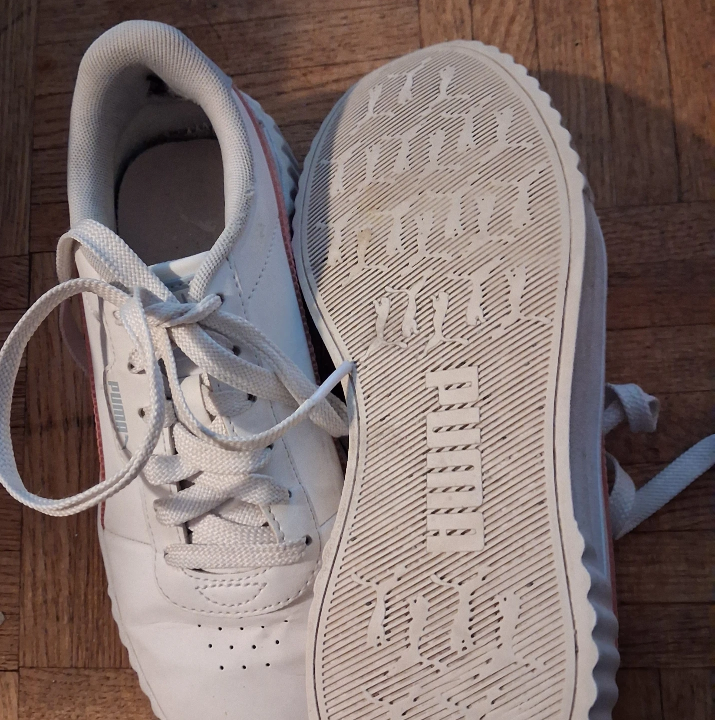 Puma White & Pink Sneakers - Size 5 US / 37 EUR - photo 4