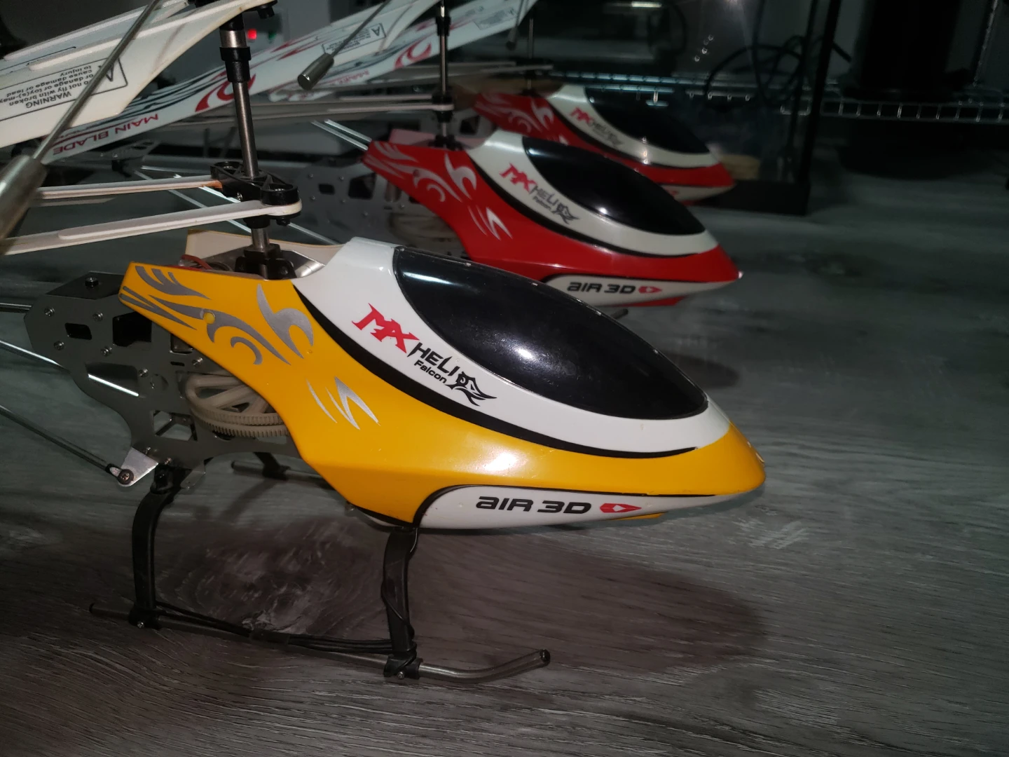 Unknown condition 3 mx heli falcon 3d helicopters. - photo 3