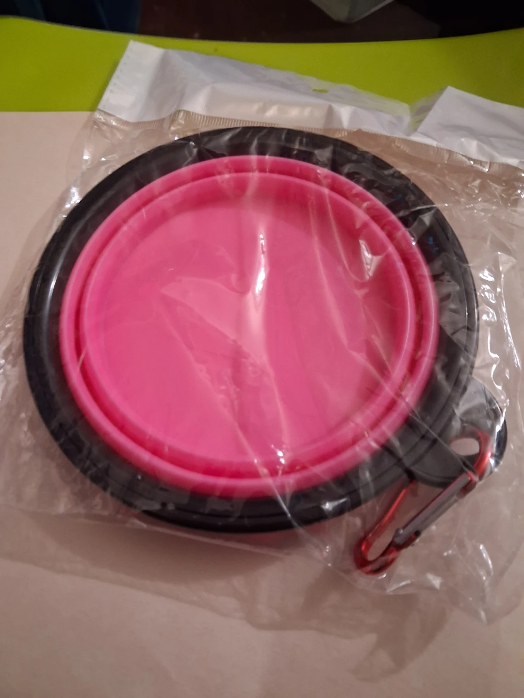 Collapsible Pet Bowl Pink Silicone - photo 2