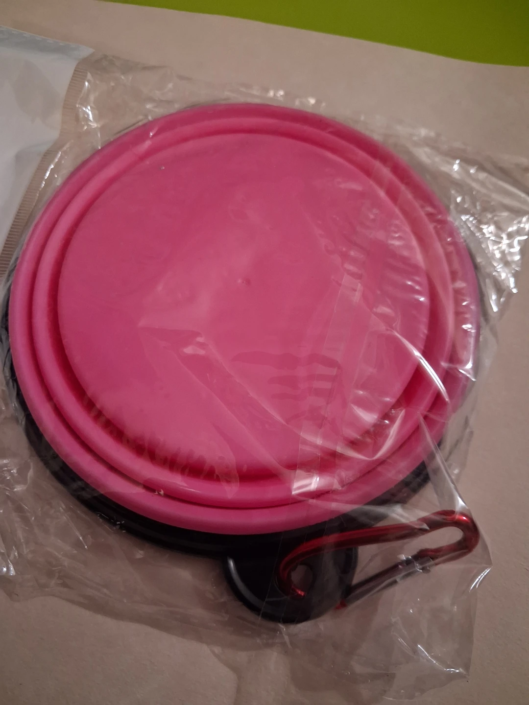 Collapsible Pet Bowl Pink Silicone - photo 3