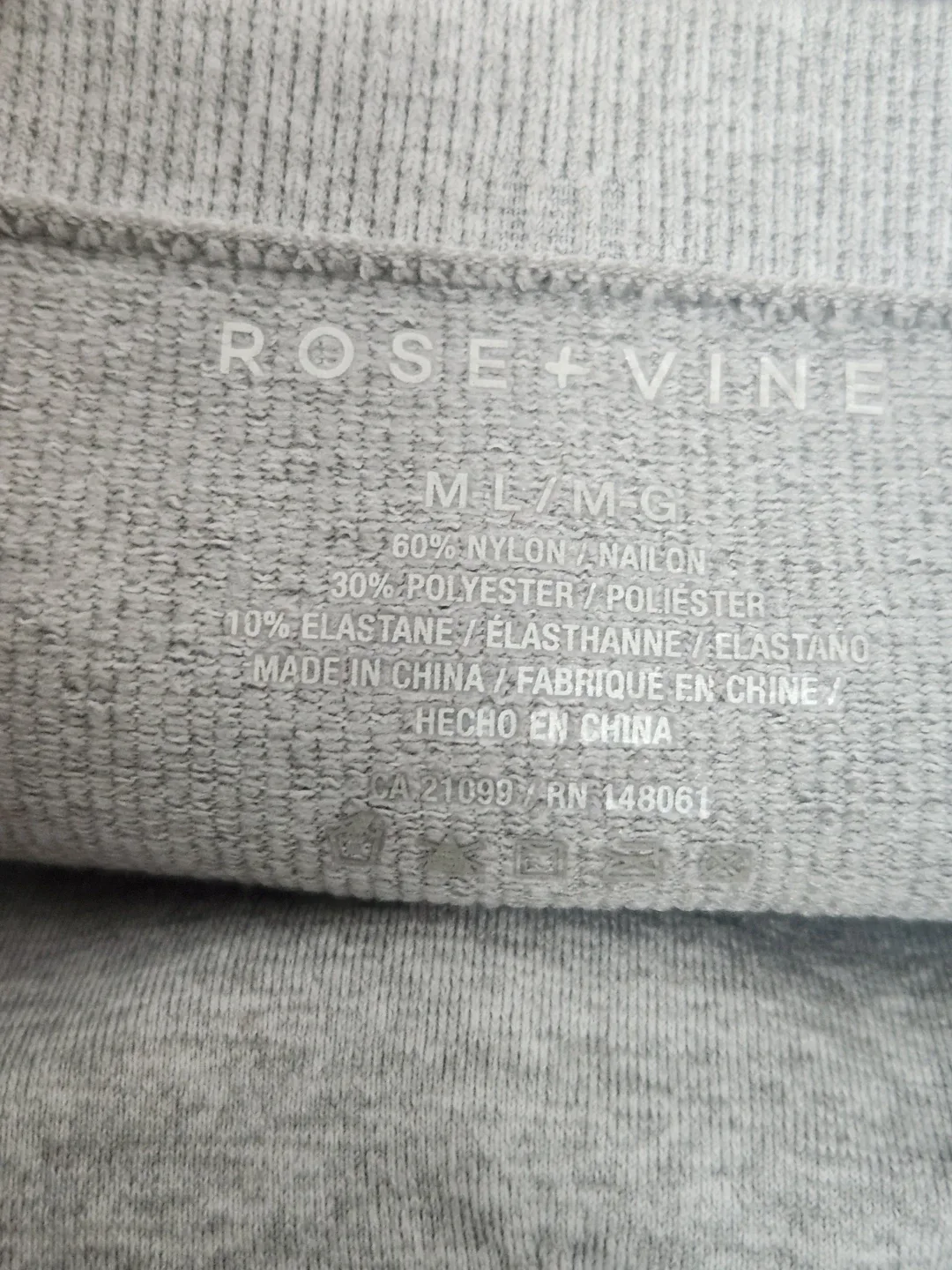 Rose + Vine Grey Bandeau Bandeau Size M/L - photo 2