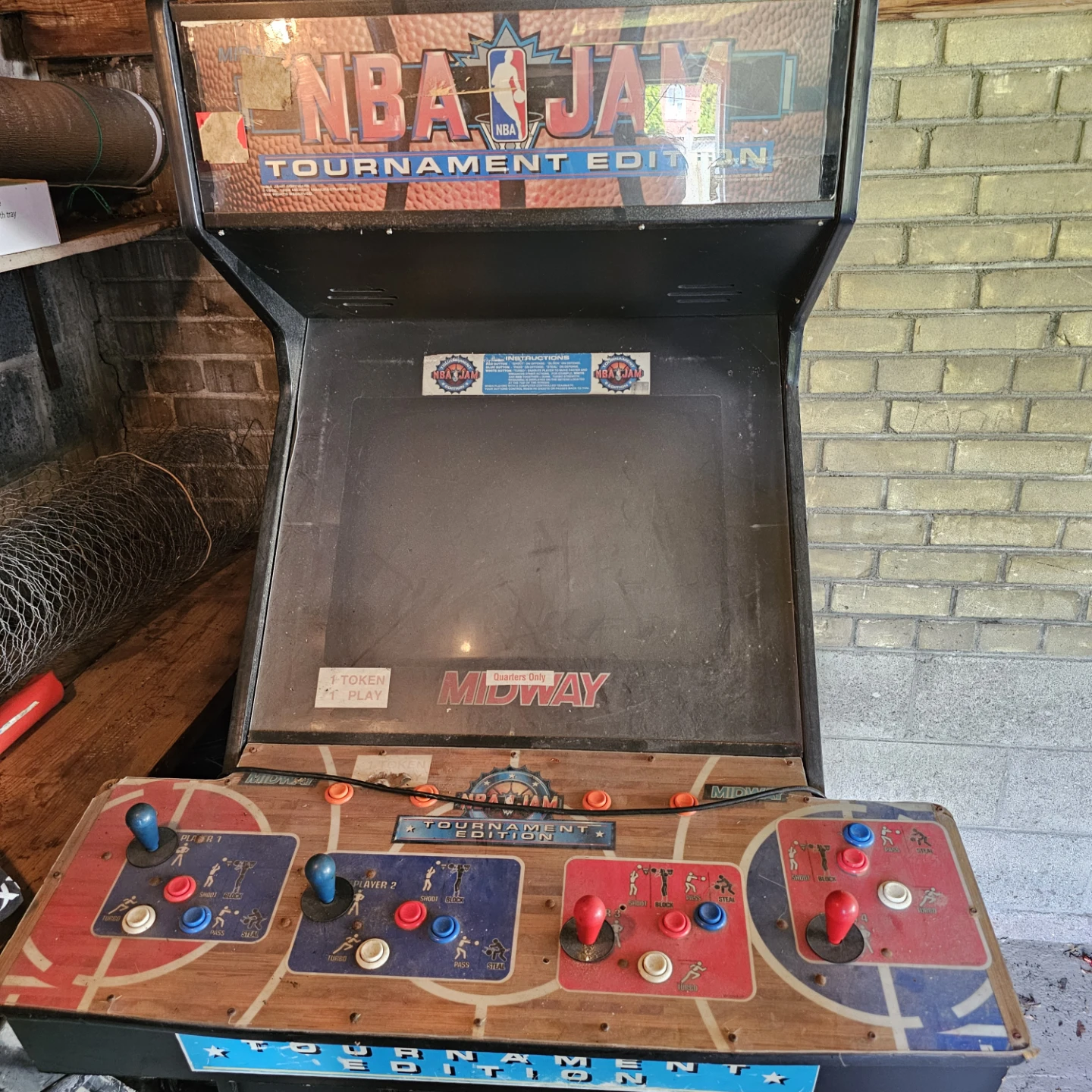 1994 NBA Jam Tournament Edition Arcade Game - photo 2