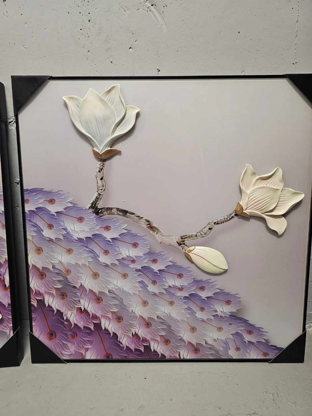 3D Peacock and Magnolia Wall Art Set - photo 4