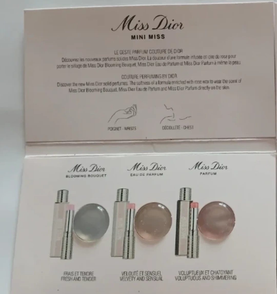 NEW! MISS DIOR MINI MISS PARFUM SAMPLES