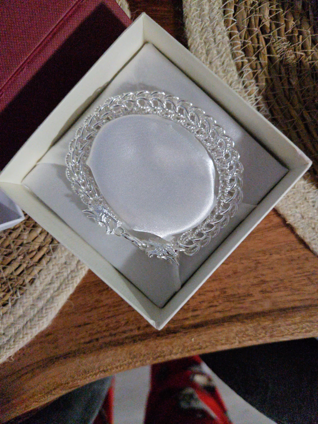 Silver Chain Bracelet with Dragon Clasp