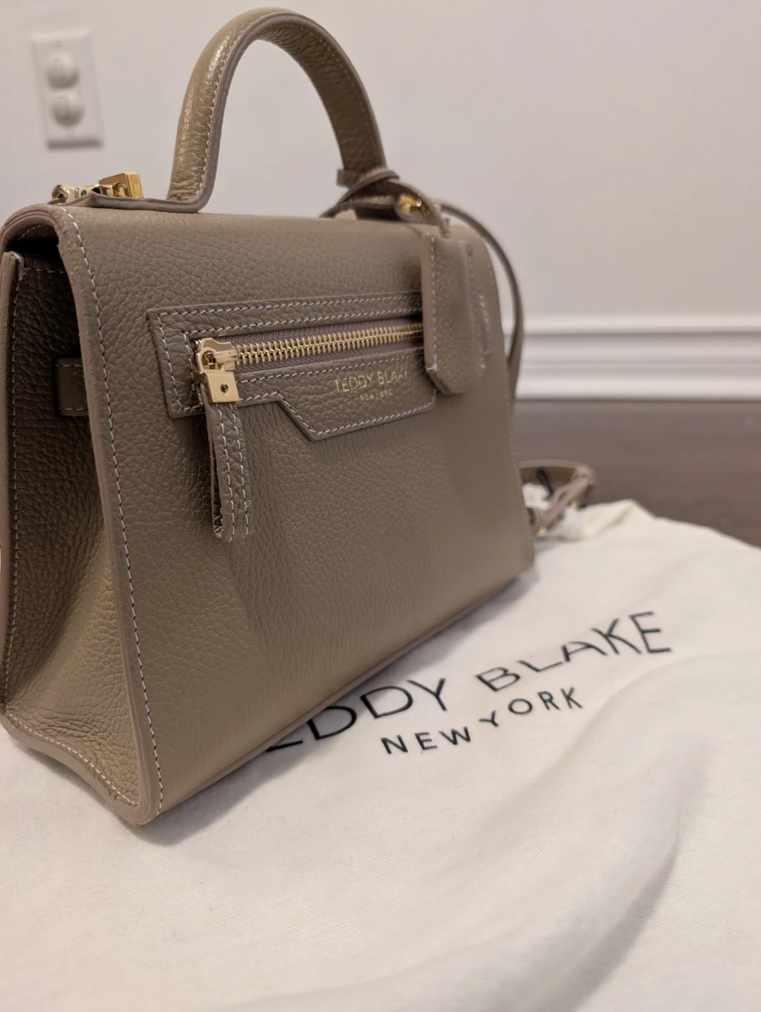 Teddy Blake New York Beige Leather Top Handle Bag - photo 3